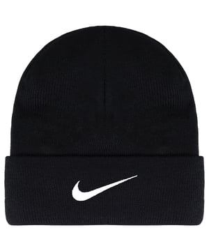 Stay warm and stylish with the Nike Logo Men's Black Beanie, a must-have accessory for cold-weather comfort. Designed with soft, stretchy knit fabric, this beanie provides a snug and comfortable fit, making it perfect for everyday wear, workouts, or outdoor activities. The classic black color pairs effortlessly with any outfit, while the Nike logo embroidery adds a sleek, sporty touch.
Â 
Key Features:
Soft &amp; Stretchy Knit Fabric:Â 

Ensures warmth and a comfortable fit.


Classic Beanie Design:Â 

Provides a snug and stylish look for any occasion.


Embroidered Nike Logo:Â 

Adds a subtle yet sporty touch.


Versatile Wear:Â 

Ideal for casual outfits, workouts, or outdoor activities.


One Size Fits Most:Â 

Stretchable fabric accommodates different head sizes.


Lightweight &amp; Warm:Â 

Perfect for chilly weather without feeling bulky.


Â 
Keep warm in style with the Nike Logo Men's Black Beanie â€“ the perfect blend of comfort, simplicity, and sportswear appeal!