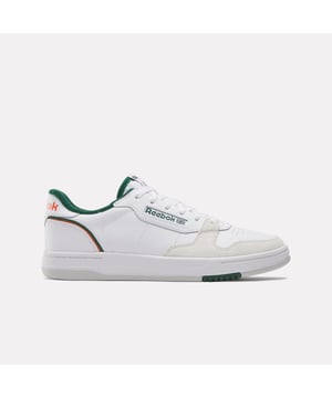 Leather upper with suede toe cap.Lace closure.Special tongue label.EVA midsole.Textile lining.Rubber outsole.