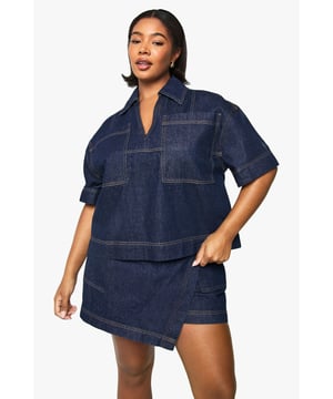 boohoo PlusYou&rsquo;ll find full on fashion for the fuller figure with the boohoo Plus range. Delivering directional designs for UK sizes 16 to 24, this ultra-flattering collection combines perfectly proportioned fits with statement styles so that you can stay on top of this season&rsquo;s trends.