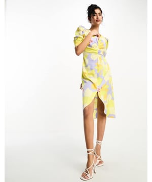 Dresses by Vila Best dressed: secured V-neck Ruched front Puff sleeves Regular fitSold By: Asos