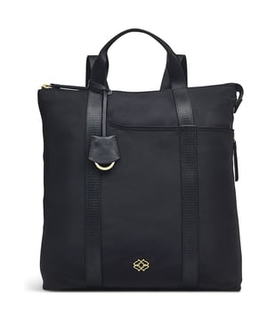 Zwarte Radley 24/7 rugzak voor dames, gemaakt van polyester. Voorzien van: ritssluiting, verstelbare schouderbanden, Radley-merklogo, handgreep aan de bovenkant en hoogte 36 cm x breedte 32 cm x diepte 10 cm.