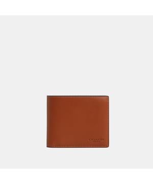 3 in 1 Wallet in Smooth Grain Leather, Eight credit card slots
 Full-length bill compartments
 Removable insert with ID window and two credit card slots,  Length: 11.50 cm,  Width: 2.50 cm,  Height: 9.50 cm