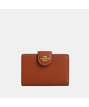 Medium Corner Zip Wallet in Smooth Grain Leather, Seven credit card slots
 Bill compartment
 ID window, Zip coin pocket,  Length: 13.00 cm,  Width: 1.50 cm,  Height: 8.50 cm