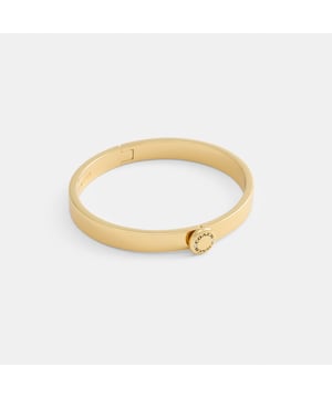 Coach Rivet Hinged Bangle, Diameter: 6cm (L) x 5.5cm (H)