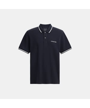Signature Trim Polo, Model is 6'2" (188cm), chest 37" (94cm), waist 28" (71cm), hips 28" (71cm) and wears a size M,  Length: 72.00 cm