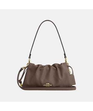 Faye Shoulder Bag with Ruching, Inside zip pocket,  Length: 26.00 cm,  Width: 7.00 cm,  Height: 15.00 cm