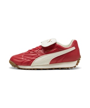 PRODUCT STORY: The newest FENTY x PUMA Avanti by Rihanna is reinvented with premium leather, touches of gold, and retro gum soles. Inspired by football legends, this Avanti is worn by Romeo Beckham and many others in the latest FENTY x PUMA campaign. DETAILS: Oil-treated leather on upper, which wears over time; Lace closure; Foam wedge midsole; Dark gum outsole; FENTY x PUMA co-branding details.