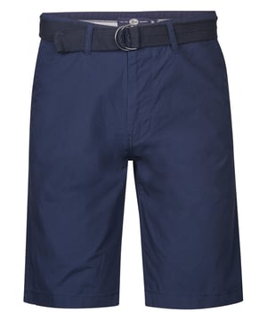 Chino korte broek met knoopsluiting, ritsgulp en riem. Deze short heeft twee steekzakken en twee achterzakken. Gemaakt van 100% katoen. De broek is verkrijgbaar in meerdere kleuren. Chino korte broekKnoopsluiting, ritsgulp en riemSteekzakken en achterzakken100% katoen