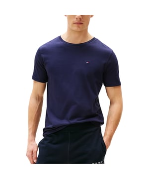 A classic tee crafted from pure cotton, this style sports a crew neckline, short sleeves and Tommy Hilfiger's iconic flag logo embroidered to the chest.

Tommy Hilfiger Essential Mens Basic T-Shirt
Style Name: 78JA560
Made in India
100% Cotton
Crew neck
Short Sleeve
Embroidered flag logo at the chest
Slim fit
Summer Tees
Logo with Details Print on front
Machine Wash (Please see the washing Instruction)
S - XL