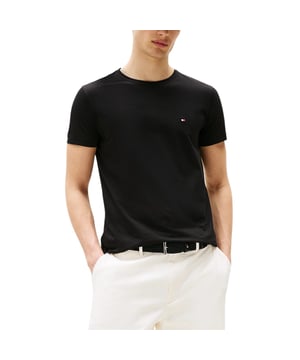 A classic tee crafted from pure cotton, this style sports a crew neckline, short sleeves and Tommy Hilfiger's iconic flag logo embroidered to the chest.

Tommy Hilfiger Essential Mens Basic T-Shirt
Style Name: 78JA560
Made in India
100% Cotton
Crew neck
Short Sleeve
Embroidered flag logo at the chest
Slim fit
Summer Tees
Logo with Details Print on front
Machine Wash (Please see the washing Instruction)
S - XL