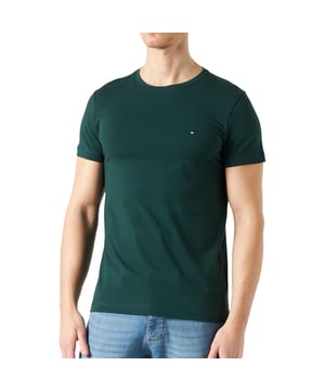 A classic tee crafted from pure cotton, this style sports a crew neckline, short sleeves and Tommy Hilfiger's iconic flag logo embroidered to the chest.

Tommy Hilfiger Essential Mens Basic T-Shirt
Style Name: 78JA560
Made in India
100% Cotton
Crew neck
Short Sleeve
Embroidered flag logo at the chest
Slim fit
Summer Tees
Logo with Details Print on front
Machine Wash (Please see the washing Instruction)
S - XL