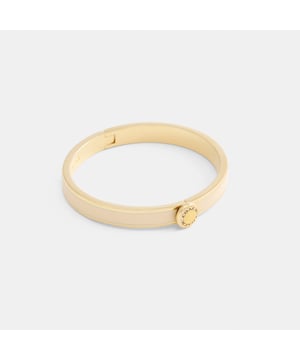 Coach Rivet Enamel Hinged Bangle, Diameter: 6cm (L) x 5.5cm (H)