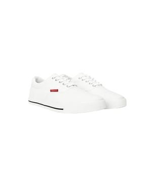 Upper: Canvas. Outsole: Rubber. 5 Eyelets. Padded Ankle, Woven Label. Flat. Cut: Low Cut. Design: Contrast, Logo, Rubber Badge. Toe Style: Round. Fastening: Lace Up.