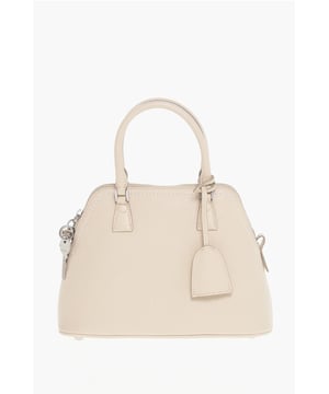 Bandolera extraíble, Primavera-Verano, Beige, Cierre de cremallera, Bolsillo interior, Bolso de hombro, Hecho en Italia, Piel texturizada, Bandolera ajustable, MATIZES TIERRA, LxAlxAn: 26x26x12cm