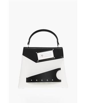 Primavera-Verano, Blanco y Negro, Bandolera ajustable, Bandolera extraíble, Bolsillo interior, Hecho en Italia, Bolso de hombro, Piel texturizada, LxAlxAn: 20x19x12cm