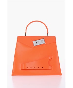 Primavera-Verano, Naranja, Hecho en Italia, Bolso, SAN VALENTÍN, LxAlxAn: 28x22x14cm