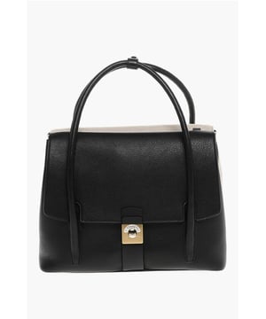 Frühling-Sommer, Schwarz, Druckknopfverschluss, Verstellbarer Schultergurt, Abnehmbarer Schultergurt, Innentasche, Handtasche, Made in Italy, Casual, LxHxB: 31x26x13cm