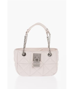 DÍA DE LA MUJER, Primavera-Verano, Ecopiel, Beige, Color liso, Logotipo, Metal, Bandolera ajustable, Bandolera extraíble, Bolso de mano, Bolso de hombro, Doble asa, SAN VALENTÍN, LxAxP: 18x13x6cm