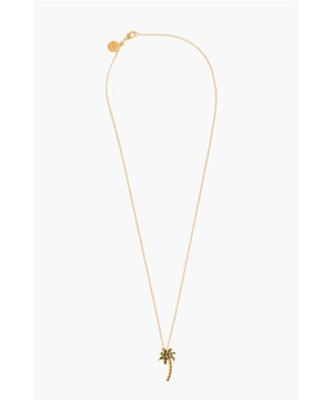 FRAUENTAG, GLÄNZEND, Frühling-Sommer, Anhängerdetails, Strass, Metall, Gold, Logo, Made in Italy, Messing, ST VALENTINE, Länge: 43 cm