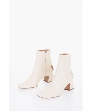 WOMEN'S DAY, Lente-Zomer, Vierkante hak, Leren zool, Leer, Vierkante neus, Gemaakt in Italië, Beige, Ritssluiting, AARDENUANCES, Het bijzondere aan dit product is de volledig handmatige productie en montage. Kleine gebreken of verschillen tussen dezelfde artikelen zijn te verwachten en vormen een garantie voor het ambachtelijke karakter van het product. Speciale zorg en aandacht worden aanbevolen bij het dragen van dit kledingstuk.