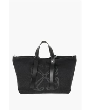 DÍA DE LA MUJER, Denim Rules, Primavera-Verano, Azul, Piel, Logotipo, Cierre de cremallera, Color liso, Bolsillo interior, Bolso de mano, Bolso de hombro, Doble asa, Hecho en Italia, SAN VALENTÍN, LxAxP: 38x31x18cm