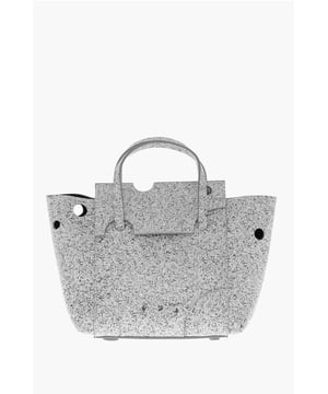 FRAUENTAG, Frühling-Sommer, Grau, Leder, Innentasche, Reißverschluss, Verstellbarer Schultergurt, Abnehmbarer Schultergurt, Handtasche, Umhängetasche, Made in Italy, Boden mit Nieten, Druckknopfverschluss, ST VALENTINE, 25x21x13cm