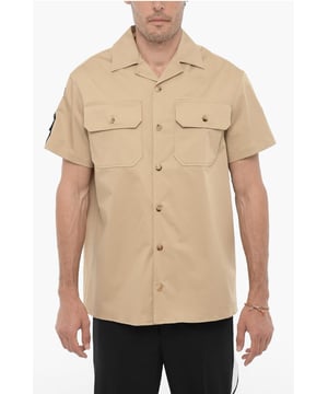 Otoño-Invierno, Origen preferencial UE (FTA/TCA), Beige, Botones, Manga corta, Bolsillo en el pecho, Hecho en Italia, Cierre delantero, Elástico, SAFARI, SAN VALENTÍN, MATIZES TIERRA