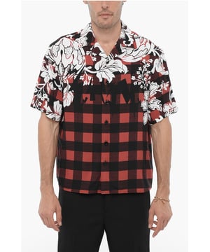 Otoño-Invierno, Origen preferencial UE (FTA/TCA), Blanco, Rojo, Botones, Estampado, Manga corta, Hecho en Italia, Cierre delantero, Diseño con motivos, SAN VALENTÍN, Corte cuadrado