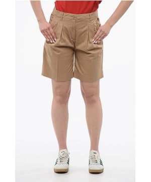 Primavera-Verano, Beige, Botones, Cierre de cremallera, Trabillas para cinturón, 3 bolsillos, Cierre delantero, Pliegues, Talle normal, MATIZES TIERRA