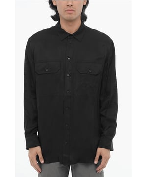 Primavera-Verano, Negro, Cuello italiano, Botones, Mangas con botones, Manga larga, Bolsillo en el pecho, Cierre delantero, SAN VALENTÍN