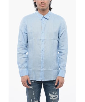 Primavera-Verano, Azul claro, Botones, Mangas con botones, Cuello francés, SAN VALENTÍN