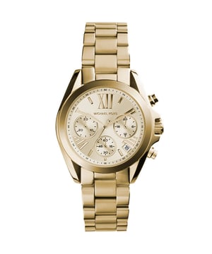 Michael Kors Dameshorloge Kwarts Goud• Materiaal kastdeksel: Roestvrij staal• Soort glas: Mineraal• Materiaal Band: Roestvrij Staal• Kleur kast: Goud• Waterdichtheid: 50 m (5 ATM)• Diameter: 35 mm