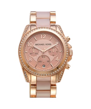 Michael Kors Dameshorloge Kwarts Roosgoud• Materiaal kastdeksel: Roestvrij staal• Soort glas: Mineraal• Materiaal Band: Roestvrij Staal• Kleur kast: Roosgoud• Waterdichtheid: 100 m (10 ATM)• Diameter: