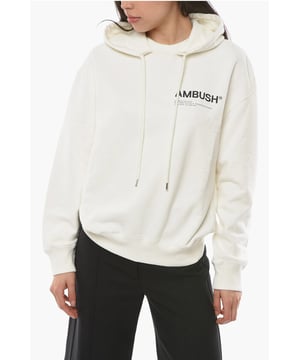Primavera-Verano, Blanco, Capucha, Cintura con cordón, Logotipo, Estampado, Mangas largas, Cepillado, Bajo elástico, Hecho en Portugal, Frescor natural, SAN VALENTÍN