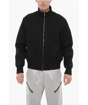 Herbst-Winter, Präferenzieller Ursprung in der EU (FTA/TCA), Schwarz, Lange Ärmel, Reißverschluss, Stickerei, Logo, Made in Italy, WEIHNACHTSGESCHENK, VALENTINSTAG, Slim Fit