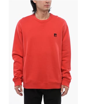Primavera-Verano, Rojo, Cepillado, Mangas largas, Hecho en Portugal, Logotipo, Bordado