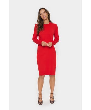 Regular fit,Boven de knie,Lange mouwen  Fijne was 30°, niet bleken, niet in de droger drogen, Liggend laten drogen., koud strijken max. 110° C, Chemisch laten reinigen.  80% Viscose,20% Polyamide