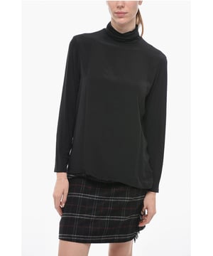 Otoño-Invierno, Negro, Punto ligero, Cuello alto, REGALO DE NAVIDAD, SAN VALENTÍN