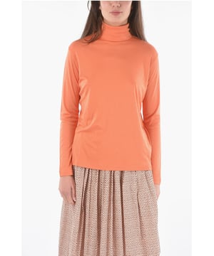 Punto ligero, Mangas largas, Punto, Cuello alto, Hecho en Portugal, Primavera-Verano, Naranja, SAN VALENTÍN