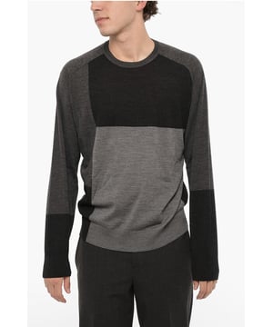 Otoño-Invierno, Gris, Negro, Manga larga, Punto, Cuello redondo, Logotipo, Bordado, REGALO DE NAVIDAD, SAN VALENTÍN, Corte blusón