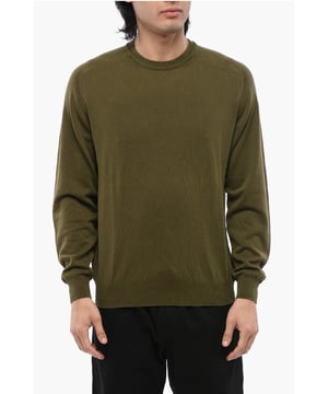 Primavera-Verano, Verde Militar, Escote redondo, Manga larga, MATIZES TIERRA
