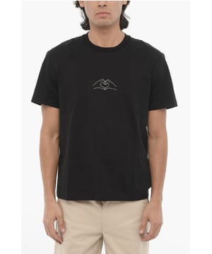 Primavera-Verano, Origen preferencial UE (FTA/TCA), Negro, Logotipo, Manga corta, Estampado, Jersey, Hecho en Portugal, Cuello redondo, Corte ajustado