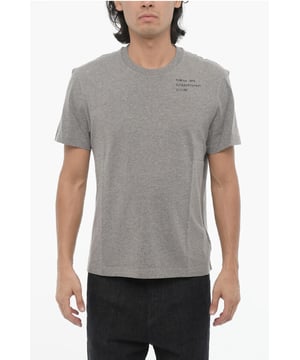 Primavera-Verano, Origen preferencial UE (FTA/TCA), Gris, Manga corta, Jersey, Estampado, Hecho en Portugal, Cuello redondo, Corte ajustado