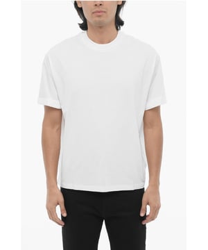 Primavera-Verano, Origen preferencial UE (FTA/TCA), Blanco, Manga corta, Jersey, Cuello redondo, Hecho en Portugal, Casual, Corte holgado - Hombros caídos