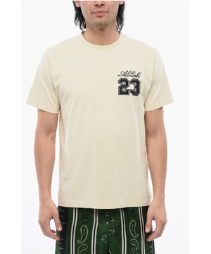 Frescor sin esfuerzo, Primavera-Verano, Manga corta, Logotipo, Beige, Bordado, Cuello redondo, Hecho en Portugal, Jersey, Casual, MATIZES TERRALES