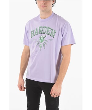 SAN VALENTÍN, Primavera-Verano, Morado, Cuello redondo, Manga corta, Estampado, Hecho en Portugal, AJUSTE FÁCIL