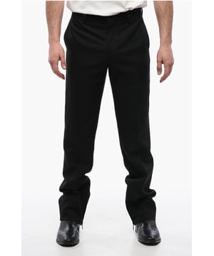Primavera-Verano, Talle normal, Negro, Trabillas para cinturón, Bolsillos, Hecho en Italia, Bordado, Logotipo