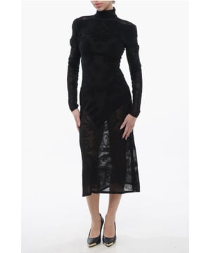 Primavera-Verano, Negro, Mangas largas, Hecho en Italia, Chic, TRANSPARENTE