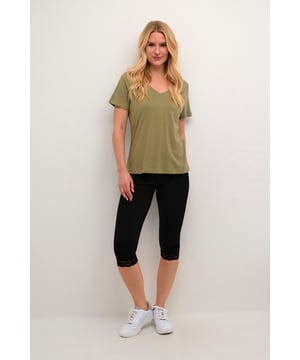 Slim fit,Elastische taille,Onder de knie,Slim  Fijne was 30°, niet bleken, niet in de droger drogen, Druipnat ophangen in de schaduw, koud strijken max. 110° C, Niet droog reinigen  47% Katoen,47% Modal,6% Elastaan