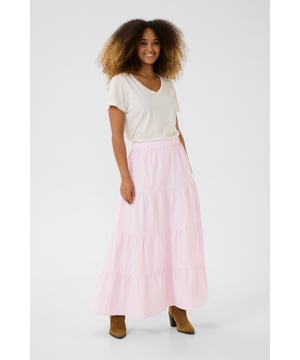 Modell: , Passform: A-Linie, Taille: Elastischer Bund, Länge: Maxi-Länge  30 Grad Schonwäsche, nicht bleichen, nicht im Trockner trocknen, im Schatten aufhängen, kalt bügeln max. 110° C, nur chemische Reinigung  55 % Polyester, 45 % Baumwolle